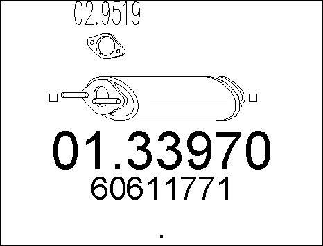 MTS 01.33970 - Toba esapament primara parts5.com