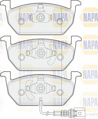 KRAFT AUTOMOTIVE 6000122 - Komplet kočnih obloga, disk kočnica parts5.com