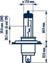 Narva 488923000 - Lámpara, faro de carretera parts5.com