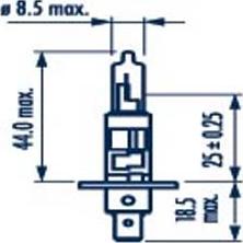 Narva 487083000 - Ampoule, projecteur longue portée parts5.com