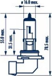 Narva 480063000 - Ampul, uzun huzme far parts5.com