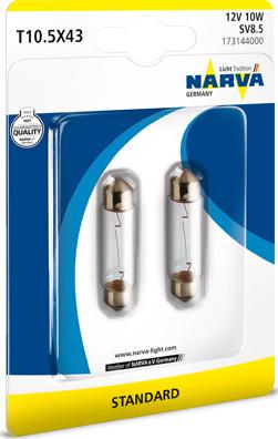 Narva 173144000 - Lámpara , piloto de matrícula parts5.com