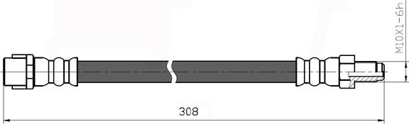 NATIONAL NBH6087 - Fékcső parts5.com