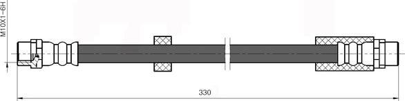 NATIONAL NBH6079 - Brake Hose parts5.com