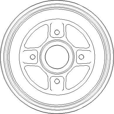 NATIONAL NDR282 - Bremstrommel parts5.com