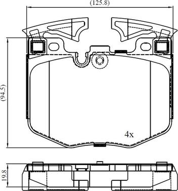 OJD Quick Brake WS 0465 A - Set placute frana,frana disc parts5.com