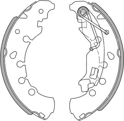 NATIONAL NS4046 - Fren pabuç takımı parts5.com