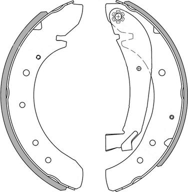 NATIONAL NS4055 - Brake Shoe Set parts5.com