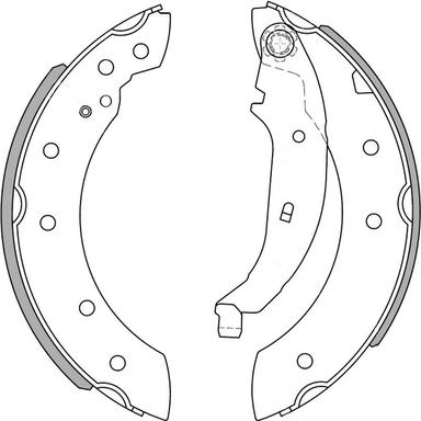 NATIONAL NS4002 - Fékpofakészlet parts5.com