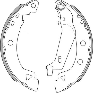 NATIONAL NS4071 - Jeu de mâchoires de frein parts5.com