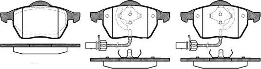 VW 8E0698151T - Σετ τακάκια, δισκόφρενα parts5.com