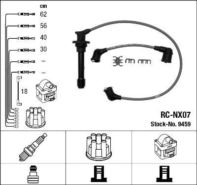 NGK 9459 - Set cablaj aprinder parts5.com