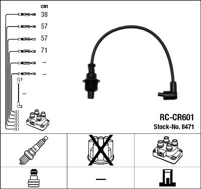 NGK 8471 - Komplet kablova za paljenje parts5.com