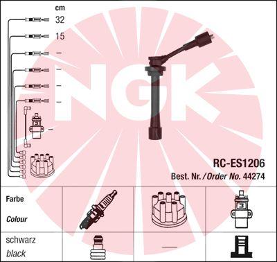 NGK 44274 - Juego de cables de encendido parts5.com