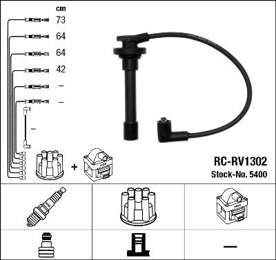 NGK 5400 - Juego de cables de encendido parts5.com