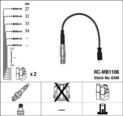 NGK 6349 - Zündleitungssatz parts5.com