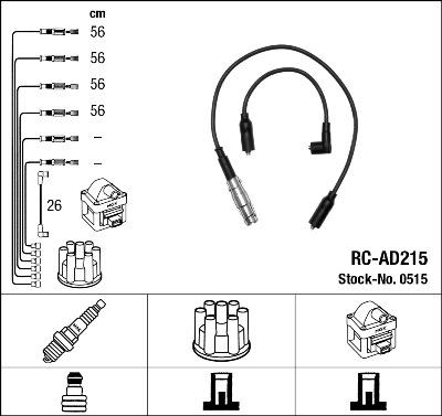 NGK 0515 - Juego de cables de encendido parts5.com
