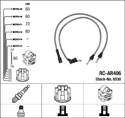 NGK 0530 - Juego de cables de encendido parts5.com
