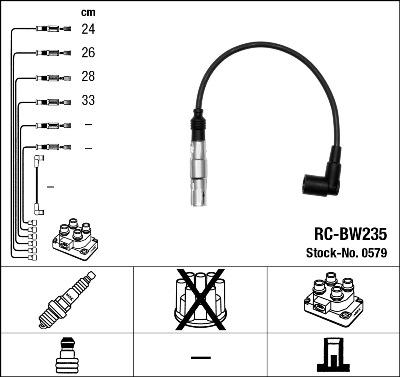 NGK 0579 - Juego de cables de encendido parts5.com