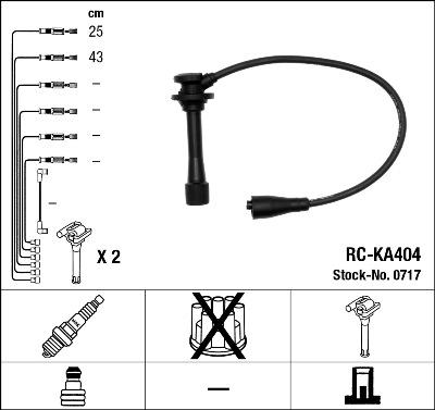NGK 0717 - Juego de cables de encendido parts5.com