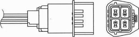 NGK 92162 - Ламбда-сонда parts5.com