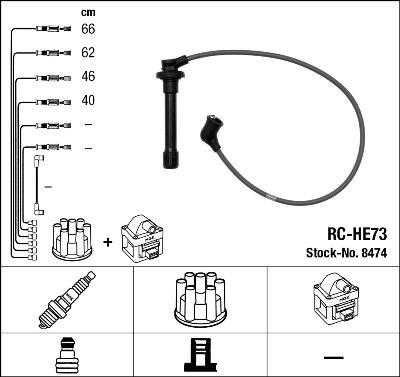 NGK 8474 - Komplet kablova za paljenje parts5.com