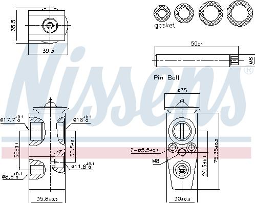 Nissens 999445 - Supapa expansiune, clima parts5.com