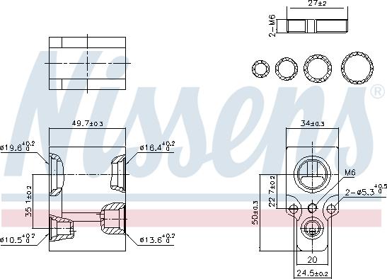 Nissens 999356 - Válvula de expansión, aire acondicionado parts5.com