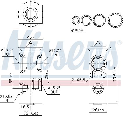 Nissens 999368 - Supapa expansiune, clima parts5.com