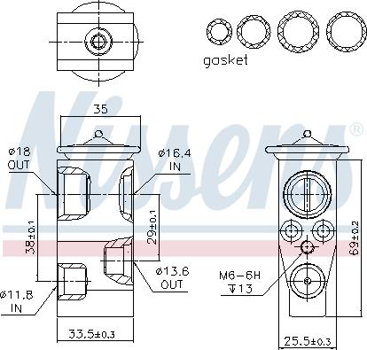 Nissens 999315 - Ekspanzijski ventil, klima-uređaj parts5.com