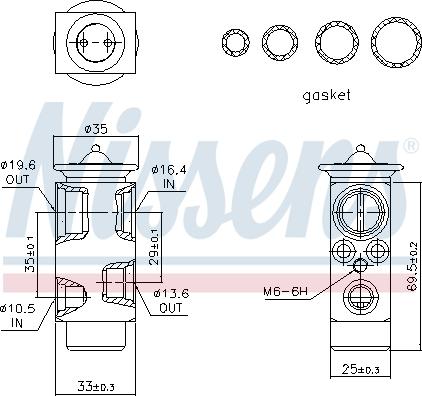 Nissens 999324 - Supapa expansiune, clima parts5.com