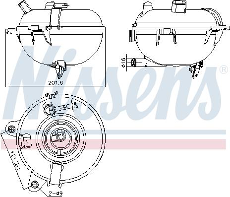 Nissens 996130 - Ekspanzijska posuda, rashladno sredstvo parts5.com