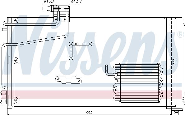 Nissens 94545 - Condensador, aire acondicionado parts5.com