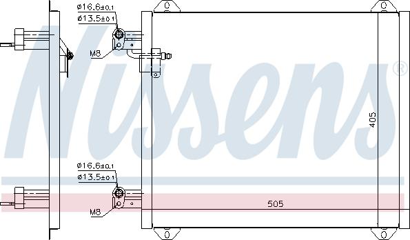 Nissens 94584 - Condensator, climatizare parts5.com