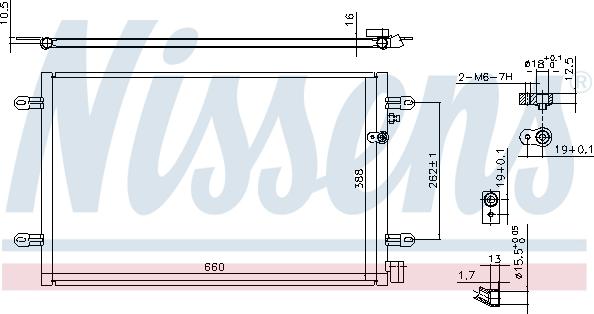 Nissens 94695 - Condenser, air conditioning parts5.com