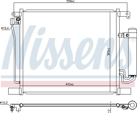 Nissens 940929 - Condensador, aire acondicionado parts5.com