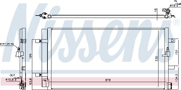 Nissens 940453 - Condensador, aire acondicionado parts5.com