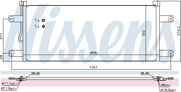 Nissens 940543 - Skraplacz, klimatyzacja parts5.com