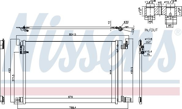 Nissens 940685 - Condensador, aire acondicionado parts5.com