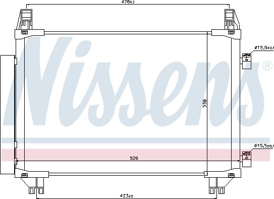 Nissens 940050 - Кондензатор, климатизация parts5.com