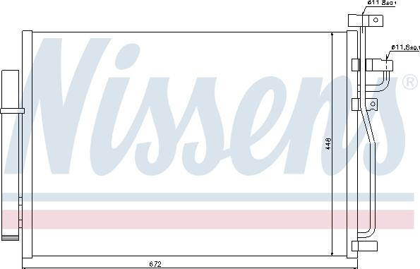 Nissens  940010 - Condensador, aire acondicionado parts5.com