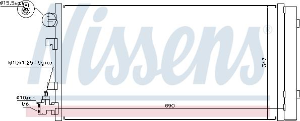 Nissens 940160 - Condensator, climatizare parts5.com