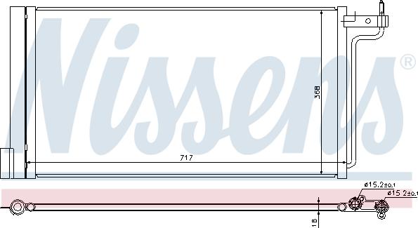 Nissens 940181 - Condensador, aire acondicionado parts5.com