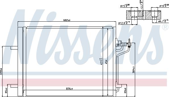 Nissens 940183 - Condensador, aire acondicionado parts5.com