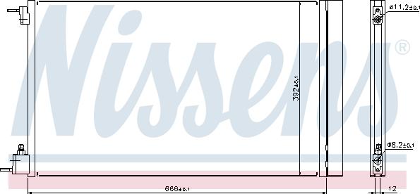 Nissens 940124 - Condensador, aire acondicionado parts5.com