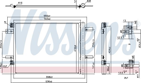 Nissens 941091 - Condensator, climatizare parts5.com