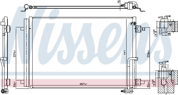 Nissens 941050 - Condensador, aire acondicionado parts5.com