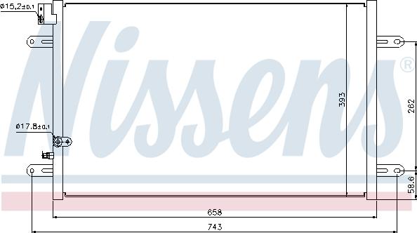 Nissens 94854 - Condenser, air conditioning parts5.com