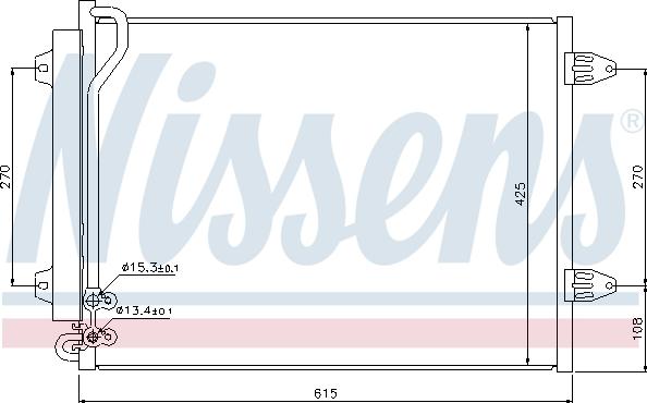 Nissens 94831 - Condensador, aire acondicionado parts5.com