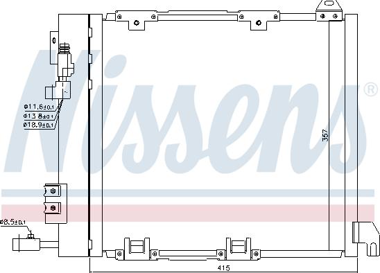 Nissens 94385 - Condensador, aire acondicionado parts5.com